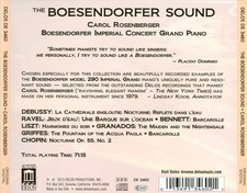 BOESENDORFER SOUND NEW CD