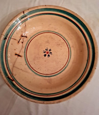 ANTICO PIATTO IN CERAMICA DI CALTAGIRONE ( FANGOTTO) DIAM 36 CM X 7 CM PESO 2 KG