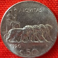 1920 Italia 50 Centesimi Bordo