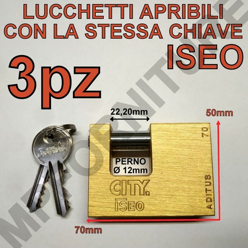Lucchetti iseo apribili - iseo,