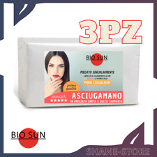 BIO SUN 3 pz Asciugamani Monouso in Pregiata Carta Assorbente 70X35 cm