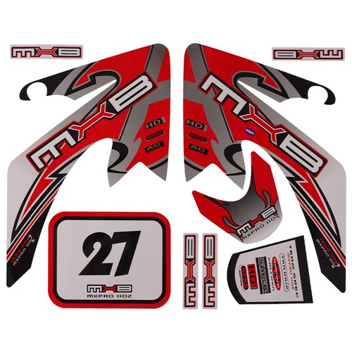 Set adesivi rosso top pit - set,