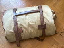 Sacco a pelo coloniale c Regio Esercito IIGM completo di cinghiaggi in cuoio