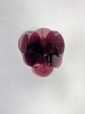 Fantastic pair sconces - 10 amethyst Murano Glasses