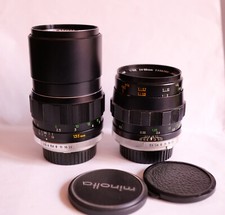 Minolta 135mm e 50mm Macro