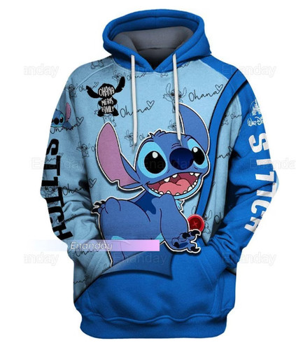 Felpa con cappuccio stitch - con,