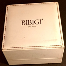 BIBIGI-SCATOLA PER PREZIOSI-GIOIELLI- Anello o Orecchini -VINTAGE-D'EPOCA-USATA
