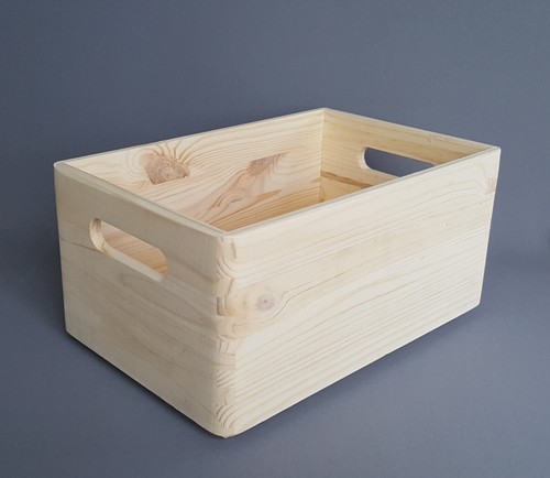 Scatola legno decoupage - 1x, in