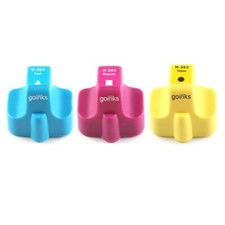 3 cartucce di inchiostro C/M/Y per HP Photosmart C5188 C5190 C6150 C6170 C6175 C6180