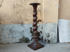 ANTICA E CLASSICA IMPONENTE COLONNA LIBERTY A TORCION IN LEGNO MASSELLO