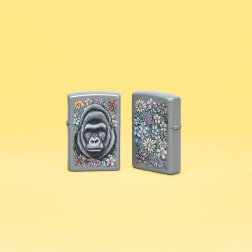 Zippo lighter floral gorilla - zippo,