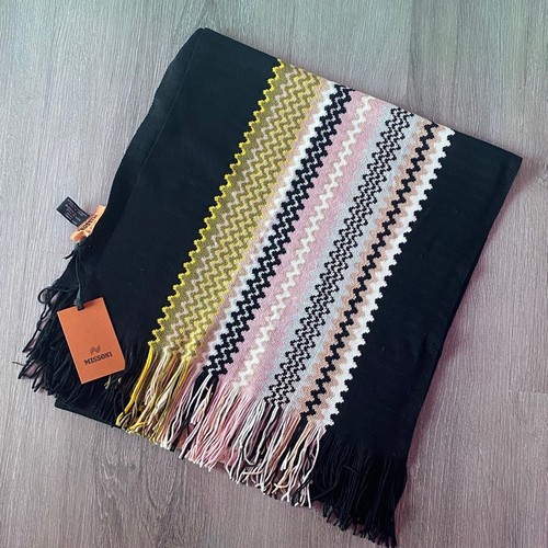 Sciarpa zigzag missoni nera - missoni,