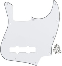 Battipenna Basso Elettrico Jazz Bass Bianco 3 strati