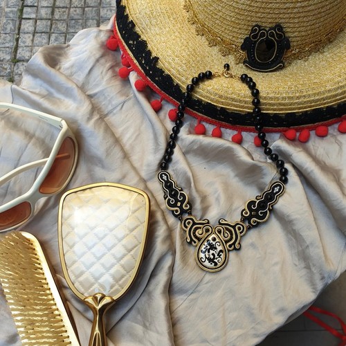 Collana soutache con - collana,