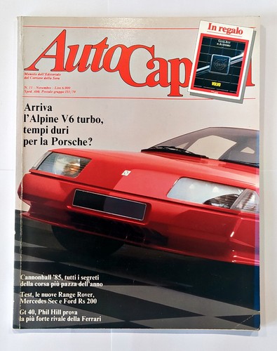 Autocapital novembre 1985 - novembre, n°