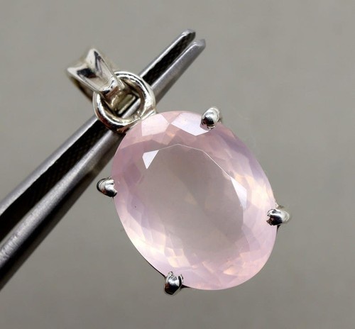Ciondolo quarzo rosa naturale - rosa,