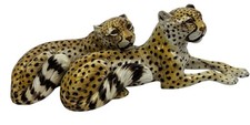 Scultura coppia ghepardi
