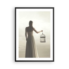 Poster 50x70cm Donna Gabbia