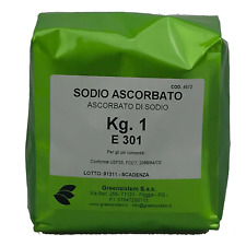 ASCORBATO DI SODIO E 301 - KG. 1 - PURISSIMO - USO ALIMENTARE - GREENSISTEM