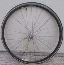 Cerchio + mozzo anteriore x bicicletta da corsa Campagnolo Omega 6082 alloy T6