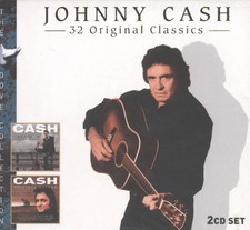 Johnny Cash 32 Classici Originali Doppio CD Europa DOVE 2004 2 X CD DOVE