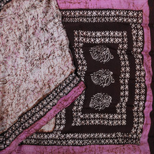 Vintage Beige & Rosa Sari 100%