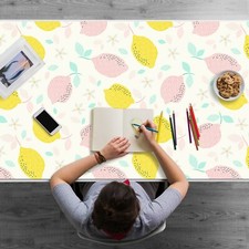 Tappetino da Scrivania Limoni Tappetino Grande Protezione per Tastiera Portatile 120x60