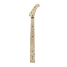 Maple Guitar Neck 24fret 25,5 pollici tastiera punto intarsio testa a banana dado di bloccaggio