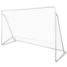 Set Porta da calcio in acciaio 240 x 90 150 cm di alta qualità vidaXL
