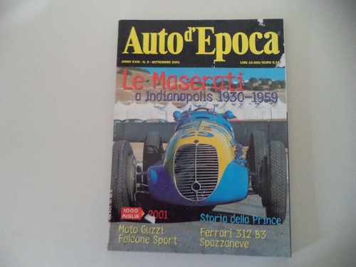 Auto epoca 2001 - d'epoca, 9/2001