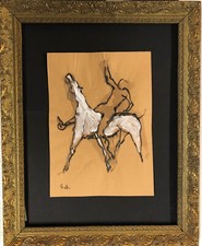  Disegno a   pastello acquerellato   24,5x34,5    - NC1135