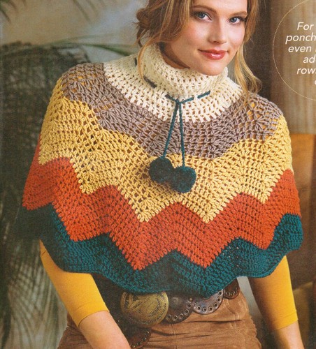 Poncho prateria taglie donna - poncho,