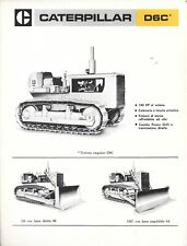 Depliant  Caterpillar D6C  Trattore Cingolato 140 HP -  CGT Milano 1973