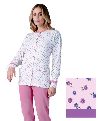 Pigiama donna aperto jersey - aperto,