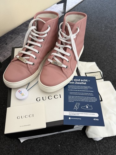 Gucci hightop sneaker rosa - gucci,