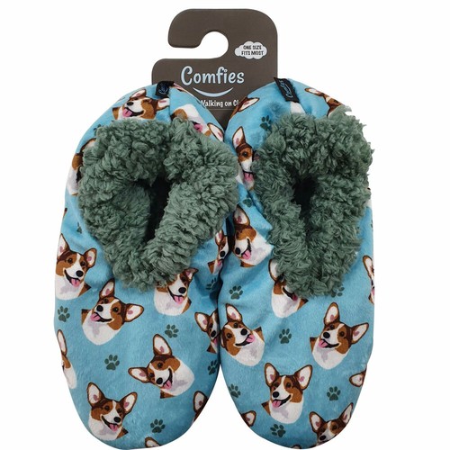 Pantofole corgi antiscivolo - corgi,
