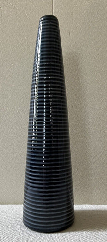Vaso alto righe blu - vaso,
