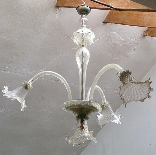 Lampadario vetro soffiato - in,
