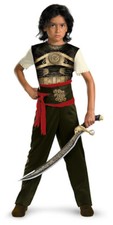 Boys Prince Persia DASTAN Costume DISNEY Sands Time Shirt Pants Child Medium 7 8