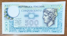 500 lire di carta 1974
