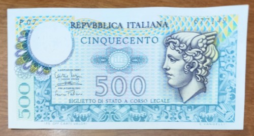 500 lire carta - lire, di