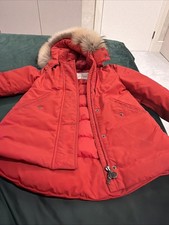 Cappotto Moncler Rosso Bambina