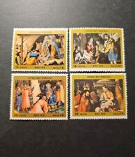 Timbro Togo Natale Quadri Botticelli El Greco N°692/695 Nuovo ** Lusso Mnh 1970