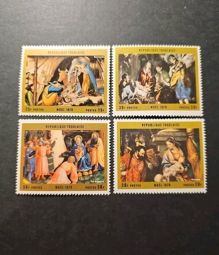 Timbro togo natale quadri - natale,