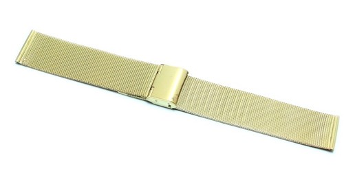 Cinturino orologio acciaio oro