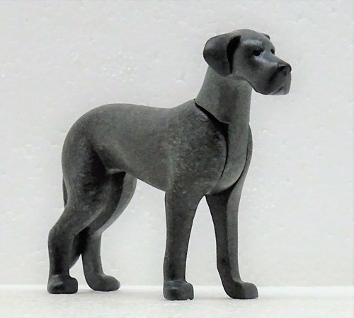 Cane grande alano scuro grigio - grande,