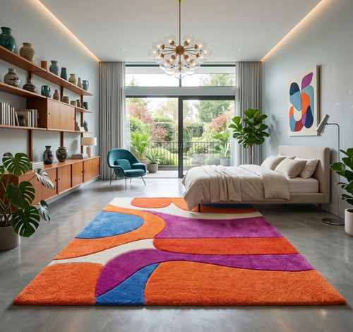 Tappeto groovy stile - tappeto,