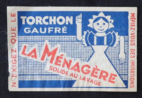 Ancienne étiquette torchon - ancienne,