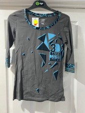 zumba grey half sleeve t shirt ladies top fitness gym training dance