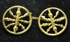 Areonautica Militare Italiana   Coppia di  fregi  da  basco   Telegrafista 